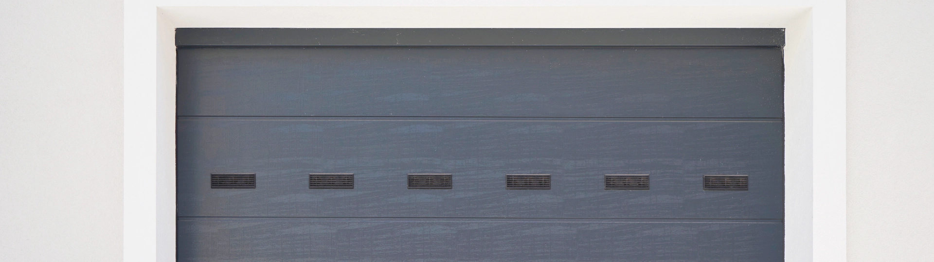 dark gray garage door